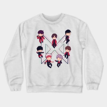 KPOP Boys Sweatshirt – Unisex Casual Concert Pullover for Men & Women with Letter Print