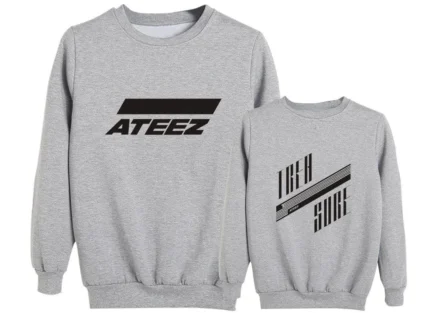 KPOP Boys Sweatshirt – Unisex Casual Concert Pullover for Men & Women with Letter Print