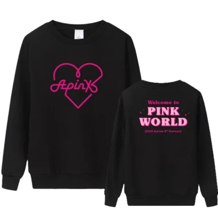 KPOP Boys Sweatshirt – Unisex Casual Concert Pullover for Men & Women with Letter Print