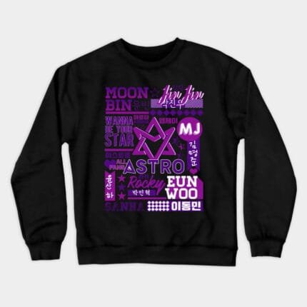 KPOP Boys Sweatshirt – Unisex Casual Concert Pullover for Men & Women with Letter Print