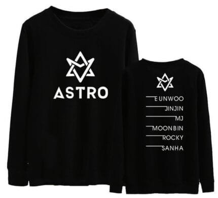 KPOP Boys Sweatshirt – Unisex Casual Concert Pullover for Men & Women with Letter Print