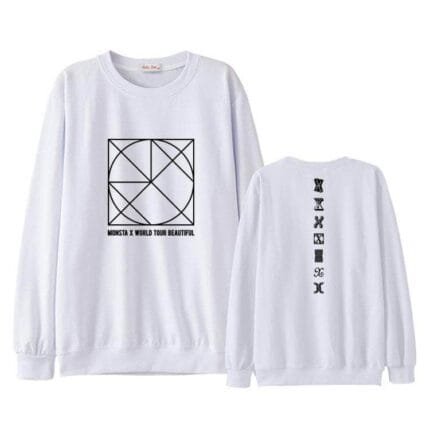 KPOP Boys Sweatshirt – Unisex Casual Concert Pullover for Men & Women with Letter Print