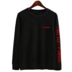 KPOP Boys Sweatshirt – Unisex Casual Concert Pullover for Men & Women with Letter Print