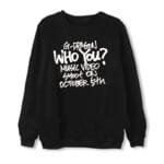 KPOP Boys Sweatshirt – Unisex Casual Concert Pullover for Men & Women with Letter Print