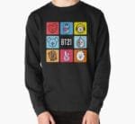 KPOP Boys Sweatshirt – Unisex Casual Concert Pullover for Men & Women with Letter Prin