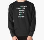 KPOP Boys Sweatshirt – Unisex Casual Concert Pullover for Men & Women with Letter Print