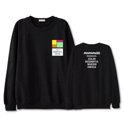 KPOP Boys Sweatshirt – Unisex Casual Concert Pullover for Men & Women with Letter Print