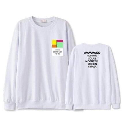 KPOP Boys Sweatshirt – Unisex Casual Concert Pullover for Men & Women with Letter Print