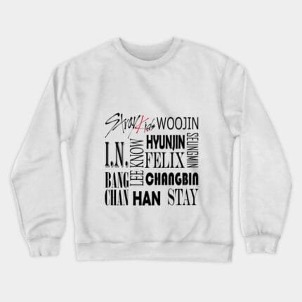 KPOP Boys Sweatshirt – Unisex Casual Concert Pullover for Men & Women with Letter Print