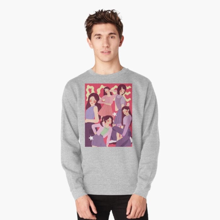 KPOP Boys Sweatshirt – Unisex Casual Concert Pullover for Men & Women with Letter Print