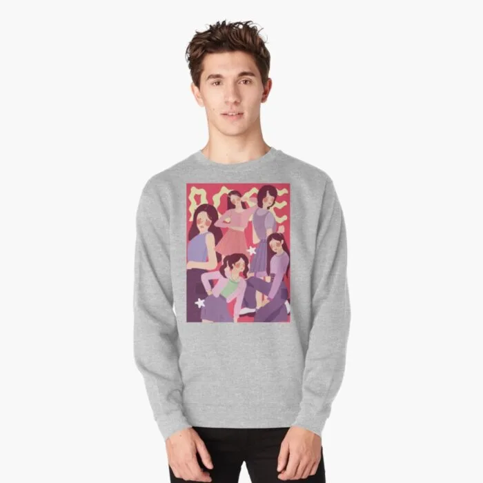 KPOP Boys Sweatshirt – Unisex Casual Concert Pullover for Men & Women with Letter Print
