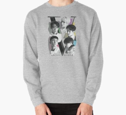 KPOP Boys Sweatshirt – Unisex Casual Concert Pullover for Men & Women with Letter Print