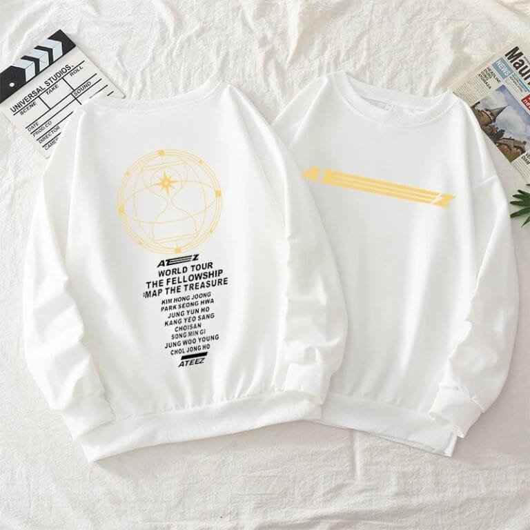 KPOP Boys Sweatshirt – Unisex Casual Concert Pullover for Men & Women with Letter Print