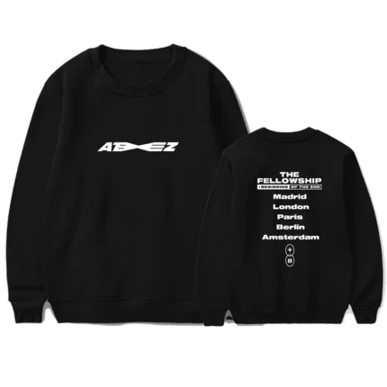 KPOP Boys Sweatshirt – Unisex Casual Concert Pullover for Men & Women with Letter Print