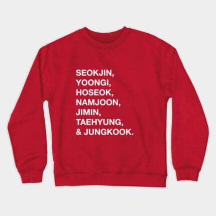 KPOP Boys Sweatshirt – Unisex Casual Concert Pullover for Men & Women with Letter Print