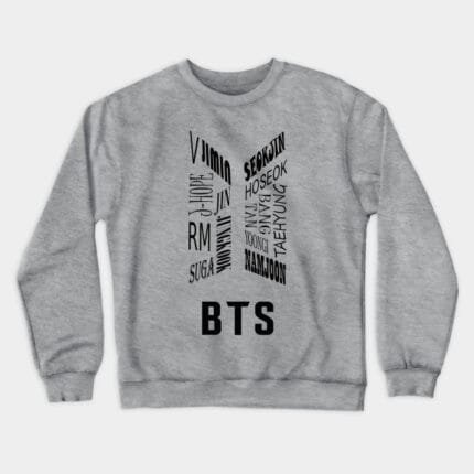 KPOP Boys Sweatshirt – Unisex Casual Concert Pullover for Men & Women with Letter Print