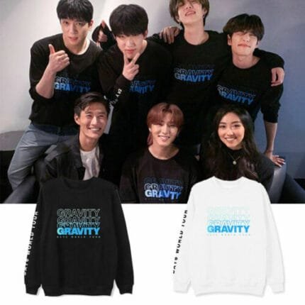 KPOP Boys Sweatshirt – Unisex Casual Concert Pullover for Men & Women with Letter Prin