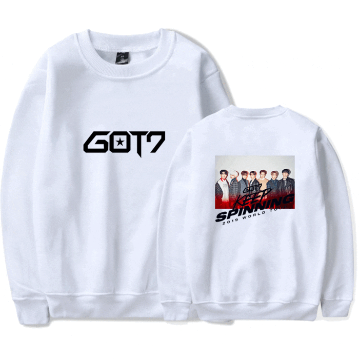 KPOP Boys Sweatshirt – Unisex Casual Concert Pullover for Men & Women with Letter Print