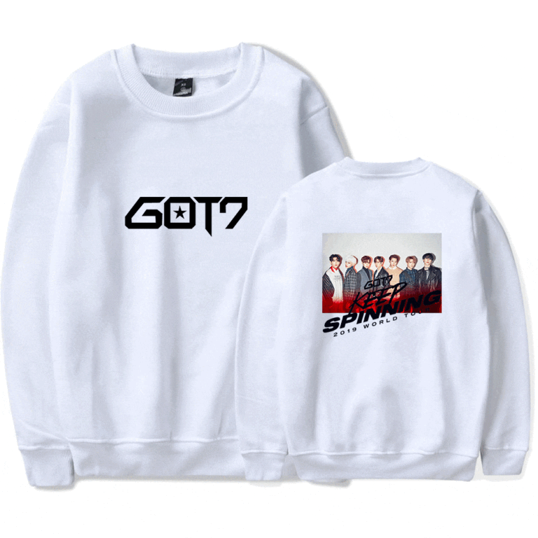 KPOP Boys Sweatshirt – Unisex Casual Concert Pullover for Men & Women with Letter Print