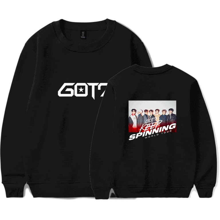 KPOP Boys Sweatshirt – Unisex Casual Concert Pullover for Men & Women with Letter Print