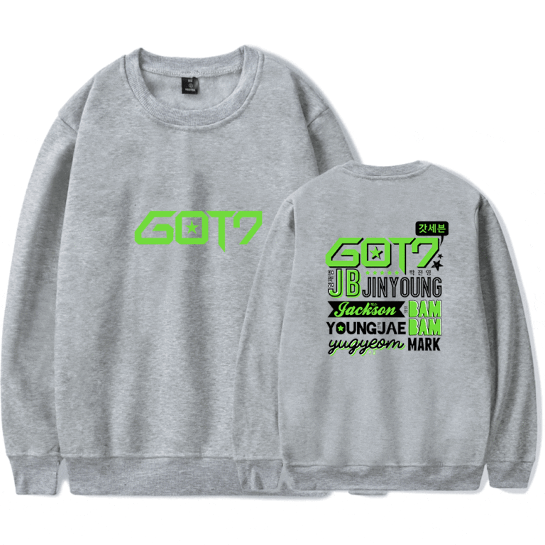 KPOP Boys Sweatshirt – Unisex Casual Concert Pullover for Men & Women with Letter Print