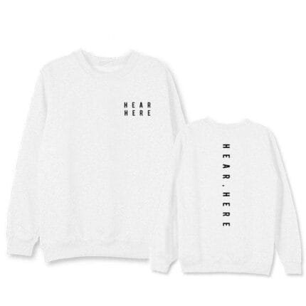 KPOP Boys Sweatshirt – Unisex Casual Concert Pullover for Men & Women with Letter Print