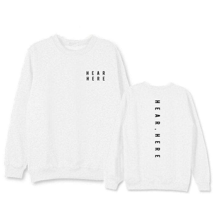 KPOP Boys Sweatshirt – Unisex Casual Concert Pullover for Men & Women with Letter Print