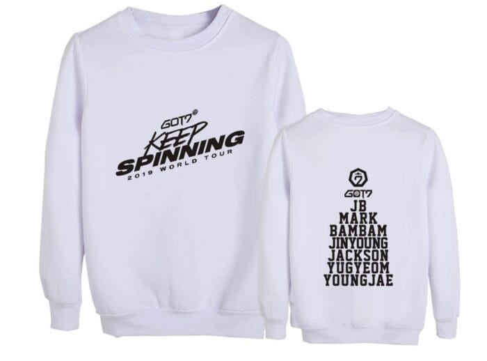 KPOP Boys Sweatshirt – Unisex Casual Concert Pullover for Men & Women with Letter Print