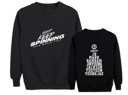 KPOP Boys Sweatshirt – Unisex Casual Concert Pullover for Men & Women with Letter Print