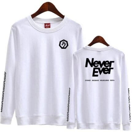 KPOP Boys Sweatshirt – Unisex Casual Concert Pullover for Men & Women with Letter Print