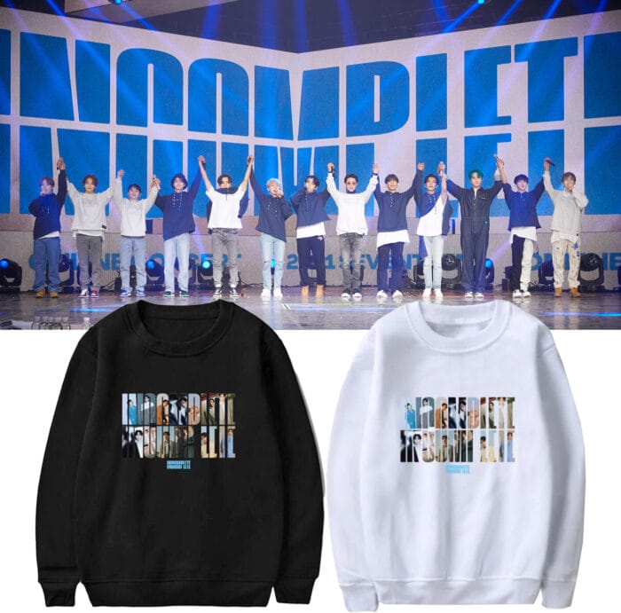 KPOP Boys Sweatshirt – Unisex Casual Concert Pullover for Men & Women with Letter Print