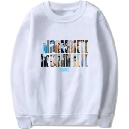 KPOP Boys Sweatshirt – Unisex Casual Concert Pullover for Men & Women with Letter Print
