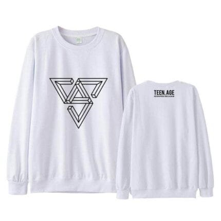 KPOP Boys Sweatshirt – Unisex Casual Concert Pullover for Men & Women with Letter Print