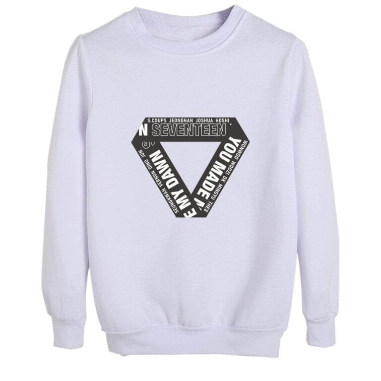 KPOP Boys Sweatshirt – Unisex Casual Concert Pullover for Men & Women with Letter Print