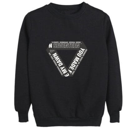 KPOP Boys Sweatshirt – Unisex Casual Concert Pullover for Men & Women with Letter Print