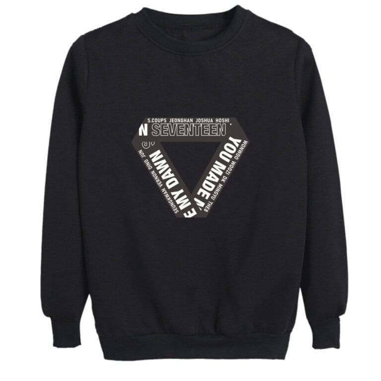 KPOP Boys Sweatshirt – Unisex Casual Concert Pullover for Men & Women with Letter Print