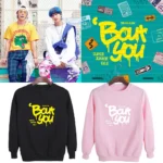 KPOP Boys Sweatshirt – Unisex Casual Concert Pullover for Men & Women with Letter Print