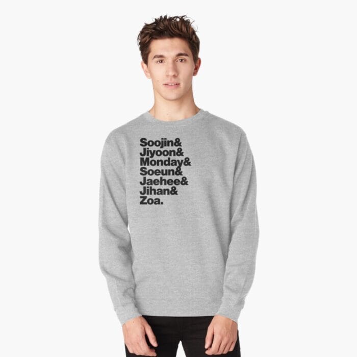 KPOP Boys Sweatshirt – Unisex Casual Concert Pullover for Men & Women with Letter Print