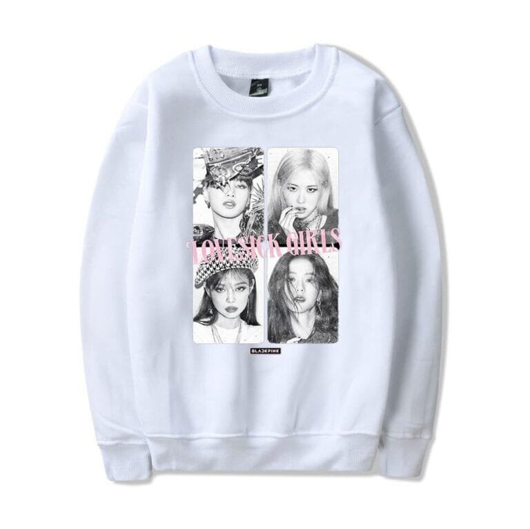 KPOP Boys Sweatshirt – Unisex Casual Concert Pullover for Men & Women with Letter Prin