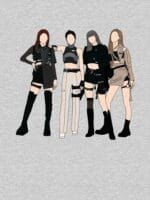 KPOP Boys Sweatshirt – Unisex Casual Concert Pullover for Men & Women with Letter Prin