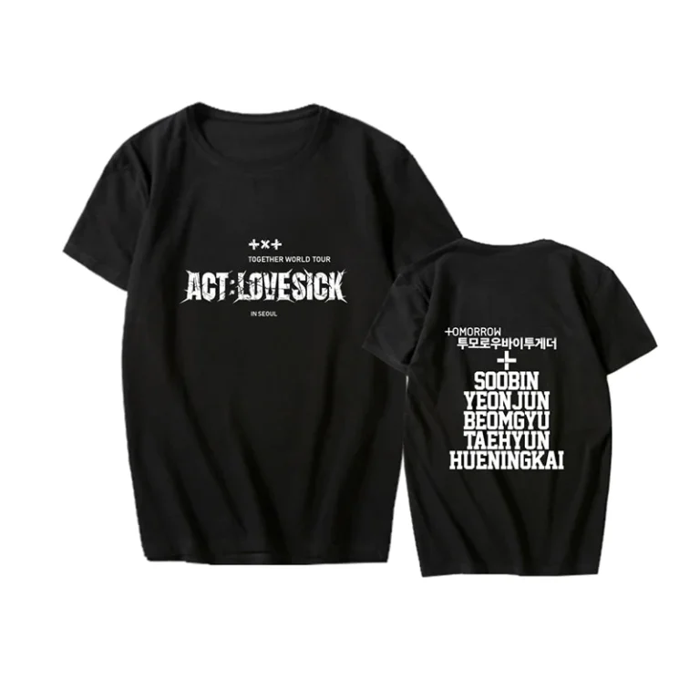 Kpop-Boys-T-Shirt-Men-Women-Concert-Letters-Tee-Casual