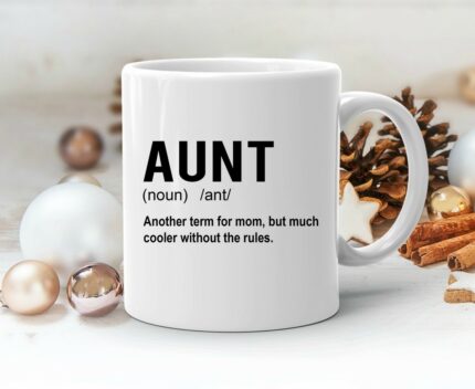 AUNT -Boys-Mugs-Men-Women-Concert-Letters-Coffee-Mug-Casual