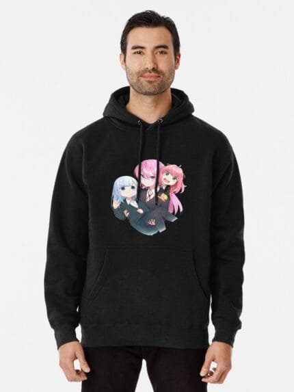 ANIME Boys hoodie – Unisex Casual Concert Pullover for Men & Women with Letter Print