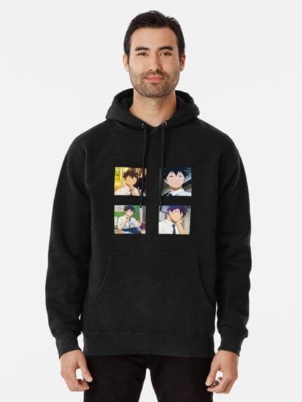 ANIME Boys hoodie – Unisex Casual Concert Pullover for Men & Women with Letter Print