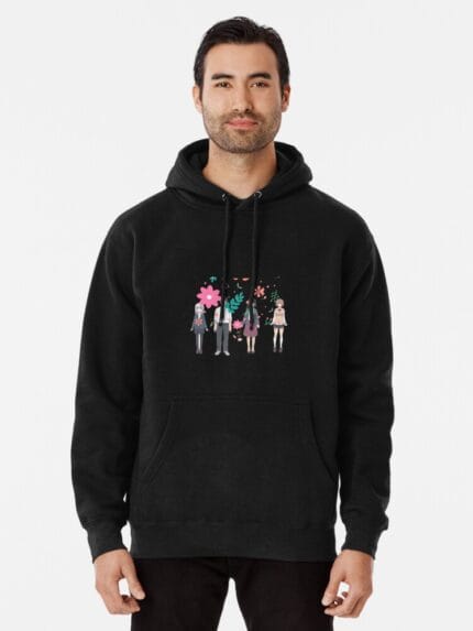 ANIME Boys hoodie – Unisex Casual Concert Pullover for Men & Women with Letter Print