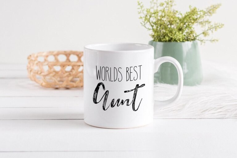 AUNT -Boys-Mugs-Men-Women-Concert-Letters-Coffee-Mug-Casual
