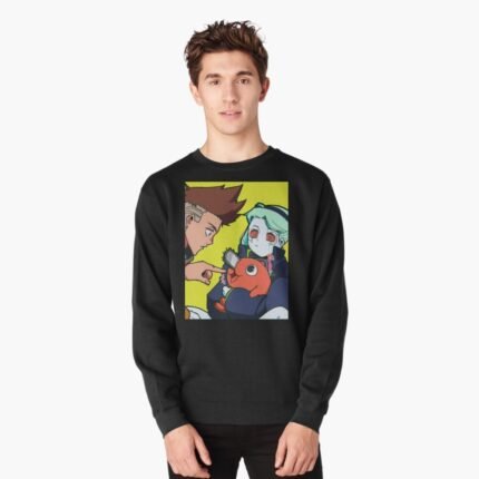ANIME Boys Sweatshirt – Unisex Casual Concert Pullover for Men & Women with Letter Print