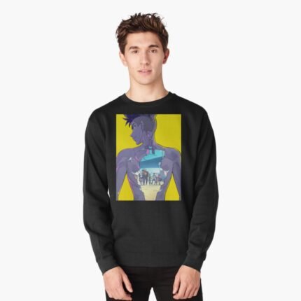 ANIME Boys Sweatshirt – Unisex Casual Concert Pullover for Men & Women with Letter Print