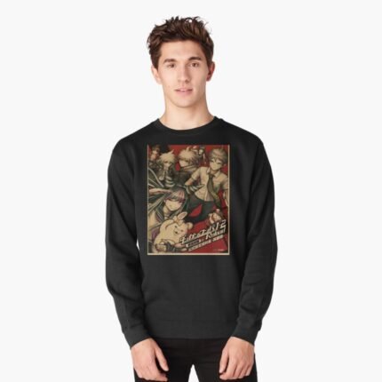 ANIME Boys Sweatshirt – Unisex Casual Concert Pullover for Men & Women with Letter Print