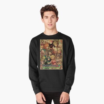 ANIME Boys Sweatshirt – Unisex Casual Concert Pullover for Men & Women with Letter Print
